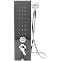 GOTOTOP Columna de Panel de Ducha de Lluvia de Acero Inoxidable con Cabezal de Ducha de Mano Set de Ducha de Baño para…